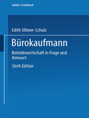 cover image of Bürokaufmann